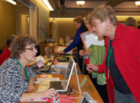 Sue McNees at the Conference 2010 store desk (photo by Brina Bolanz)